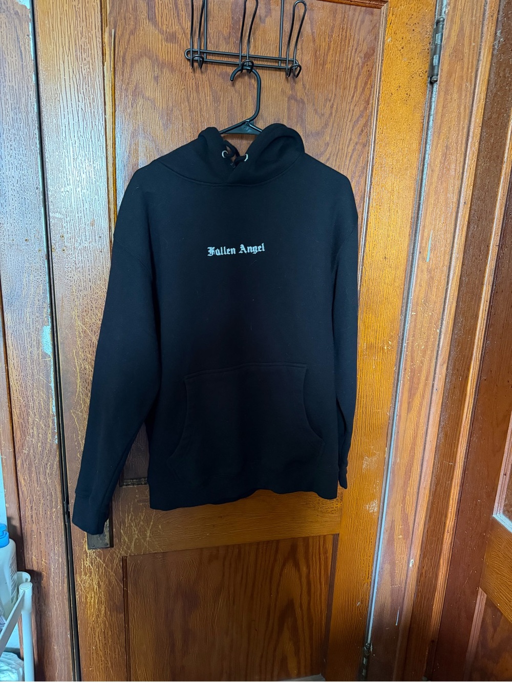 Trio New York Black "Fallen Angel" Hooded Sweatshirt